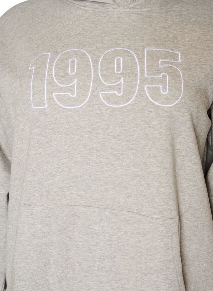 Huvtr&ouml;ja med broderat motiv, Gr&aring;, Packshot image number 2