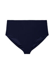 Bikinitrosa med h&ouml;g midja och struktur, Bl&aring;