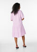 Kort a-linjeformad kl&auml;nning i bomullsmuslin, Lila, Model image number 2