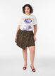 T-shirt i bomull med tryck, Vit, Model image number 1