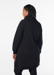 Kort sweatshirtkl&auml;nning med h&ouml;g krage och fickor, Svart, Model image number 2