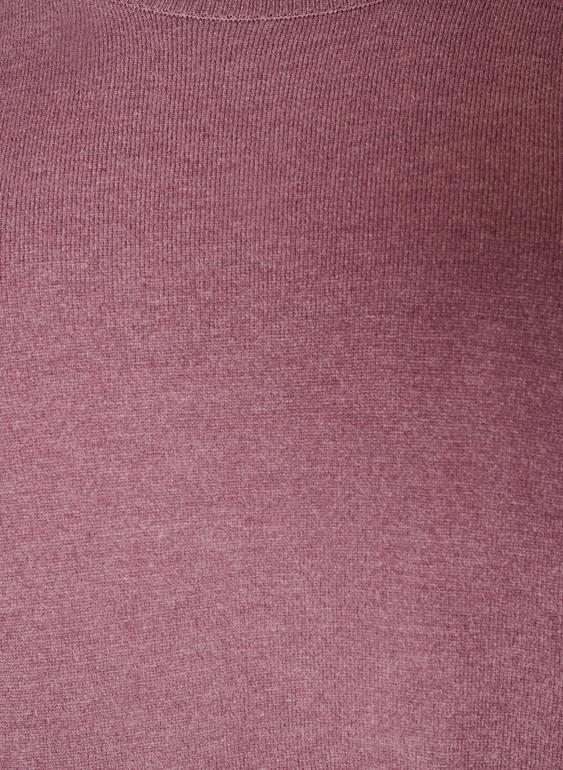 ZizziStickad blus med rund halsringning, Rosa, Packshot image number 2