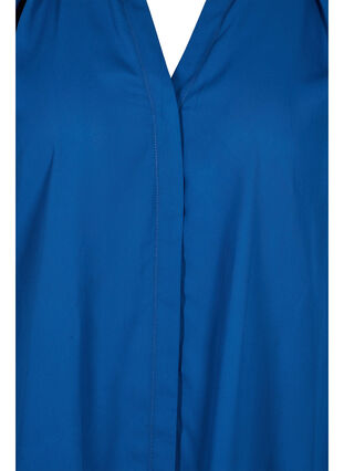 Långärmad skjorta med volangkrage, Estate Blue, Packshot image number 2