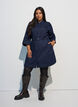 Jeanskl&auml;nning med sk&auml;rp och 3/4-&auml;rmar, Bl&aring;, Model image number 1