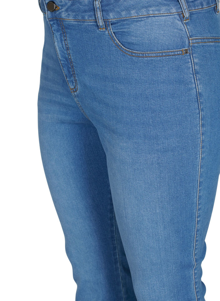 Ellen bootcut jeans med hög midja, Blå, Packshot image number 2