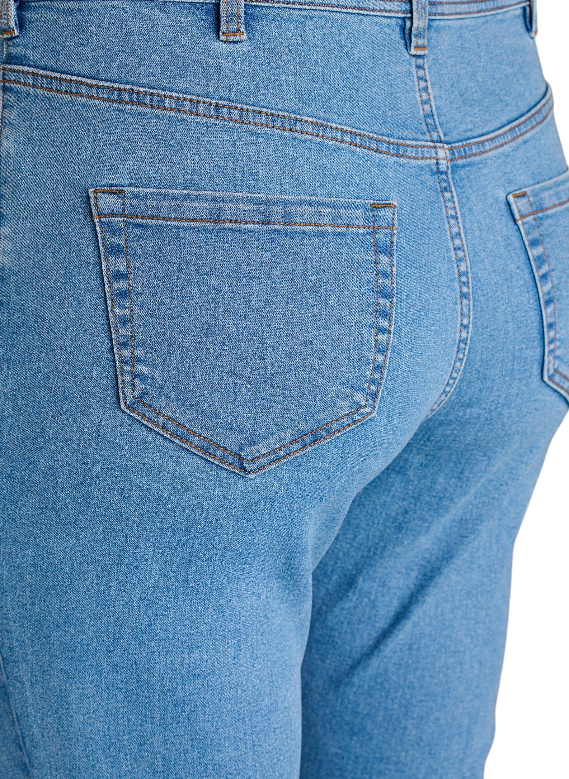 Zizzi FLASH - Jeans med super slim passform, Bl&aring;, Packshot image number 3
