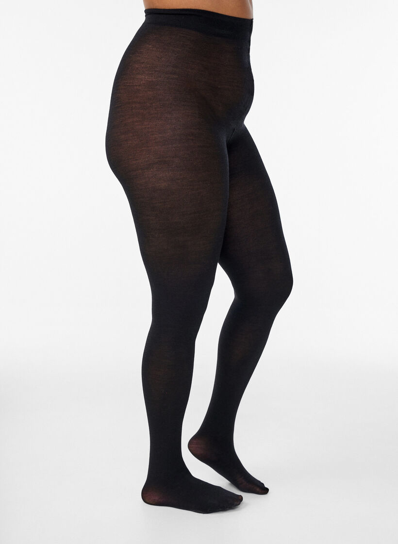 Strumpbyxor i ull, Svart, Model