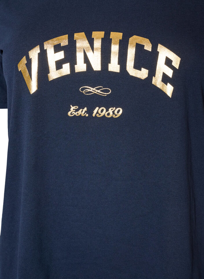 T-shirt med tryck, 2496, Packshot image number 2