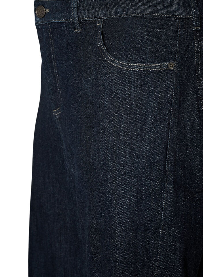 Barrel fit-jeans med h&ouml;g midja, Bl&aring;, Packshot image number 2