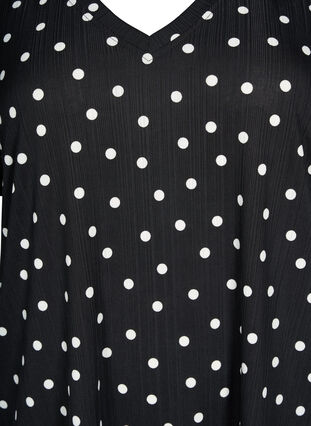 FLASH - V-ringad t-shirt med tryck, Black Dot, Packshot image number 2