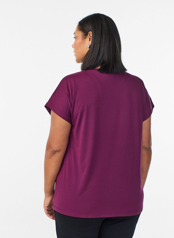 Enf&auml;rgad tr&auml;nings-T-shirt, Lila, Packshot image number 1