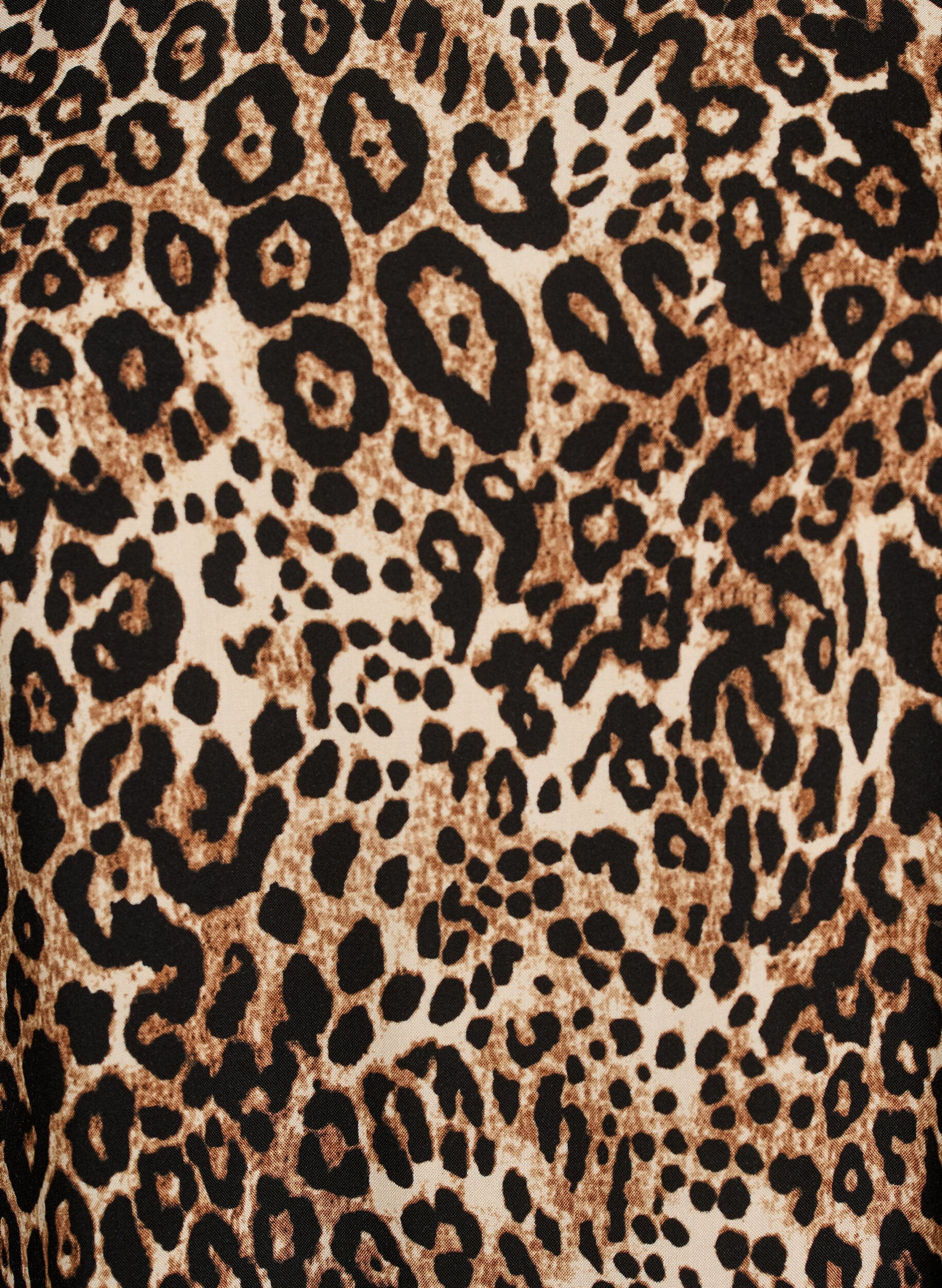 Zizzi Kl&auml;nning i viskos med avsk&auml;rning, Brun, Packshot image number 2