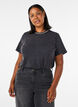 T-shirt i ekologisk bomull med grafiskt tryck, Gr&aring;, Model image number 0