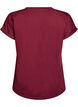 Kort&auml;rmad t-shirt i bomullsblandning, M&ouml;rk Bordeaux, Packshot image number 1