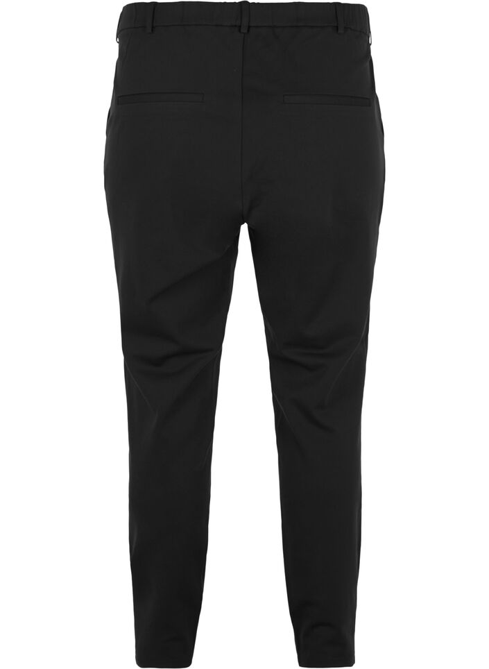 Croppade Maddison byxor, Svart, Packshot image number 1