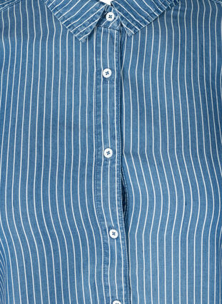 Randig skjorta av lyocell, Blue denim, Packshot image number 2