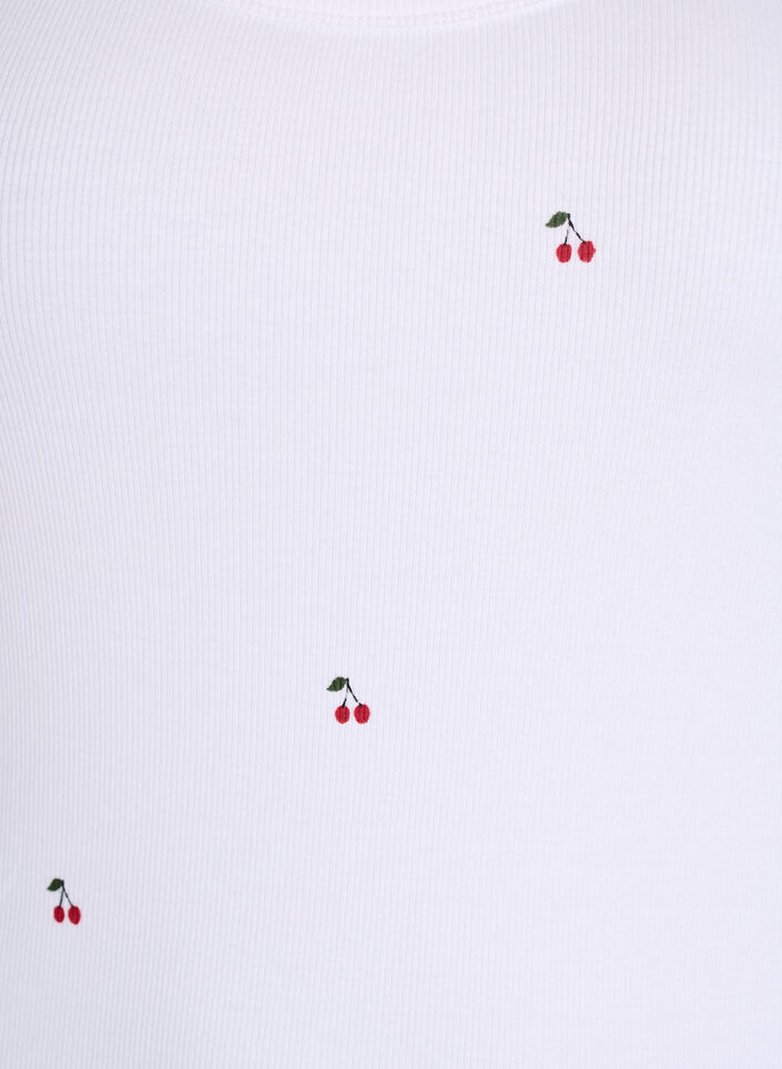 T&aring;tsittande topp med motiv, Vit, Packshot image number 2