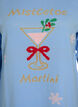 Stickad blus med julmotiv, Bl&aring;, Packshot image number 2