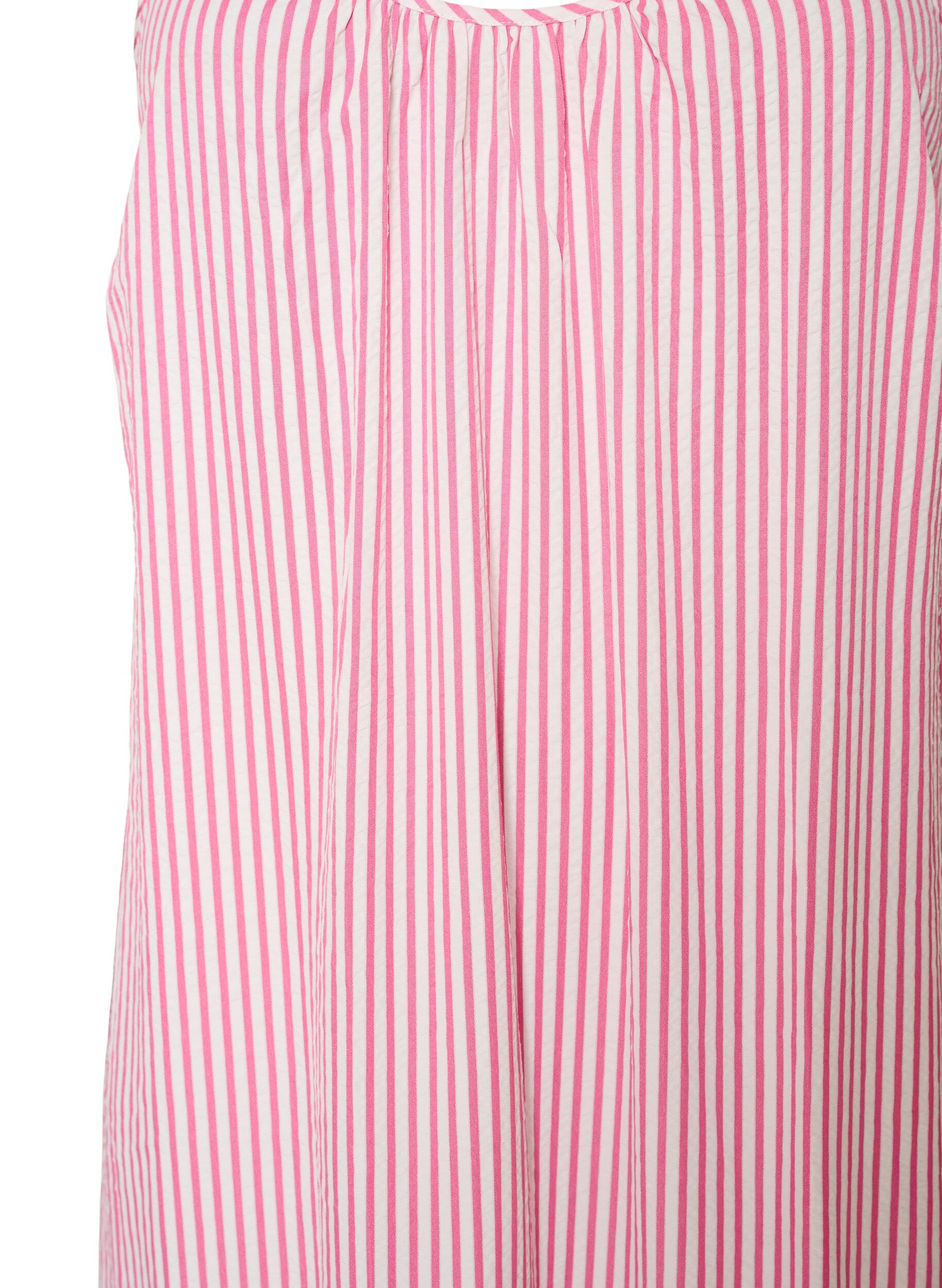 ZizziA-linjeformad sommarkl&auml;nning med r&auml;nder, Rosa, Packshot image number 2