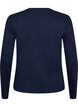 L&aring;ng&auml;rmad bas-T-shirt med rund hals, Bl&aring;, Packshot image number 1