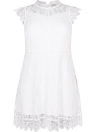 Ärmlös spetsklänning, Bright White