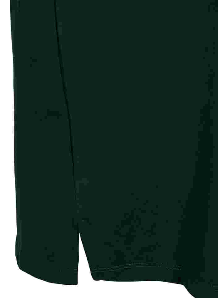 Sweatshirtklänning med korta ärmar och slits, Scarab, Packshot image number 3