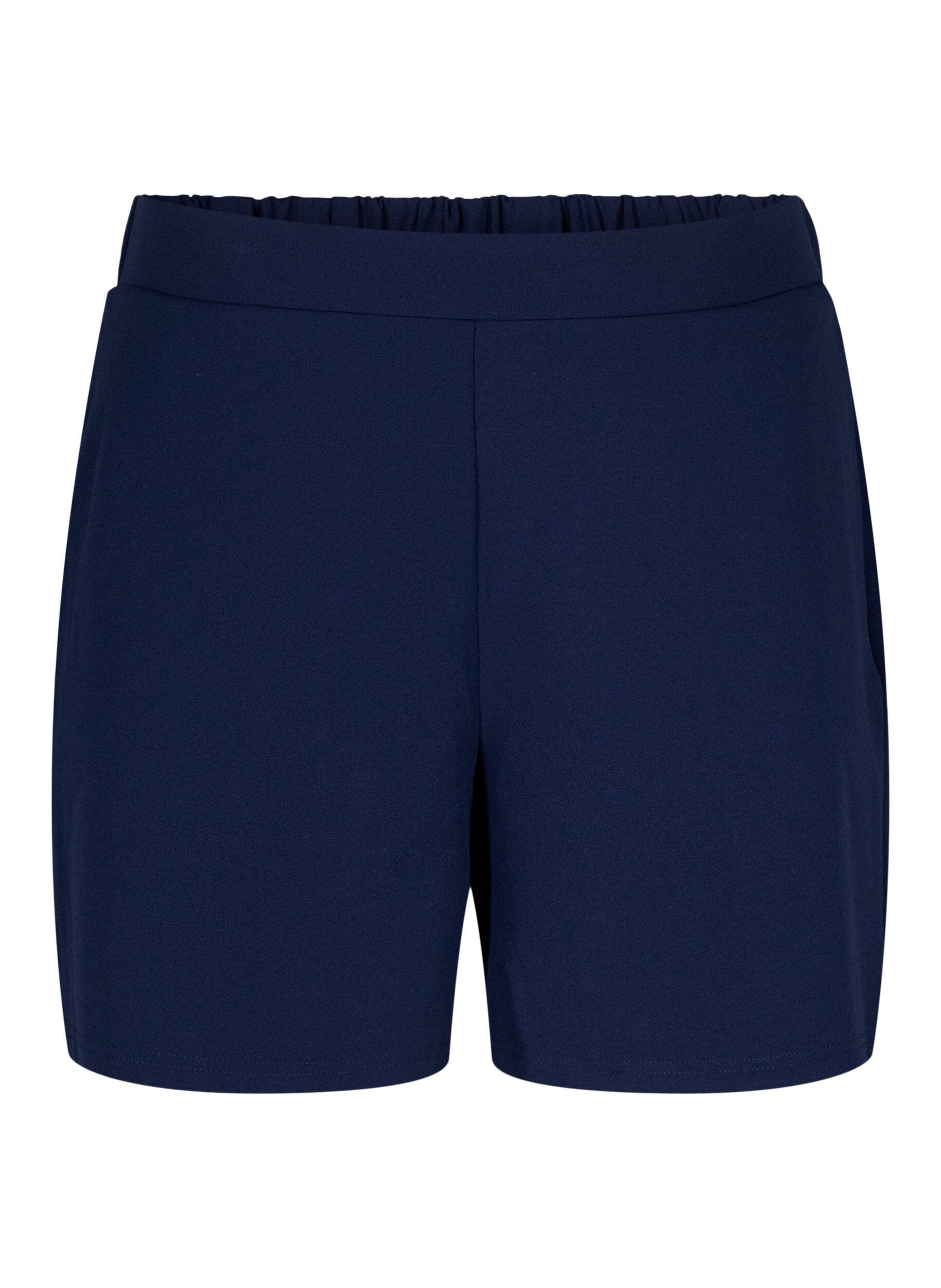 FLASH - L&ouml;st sittande shorts med fickor