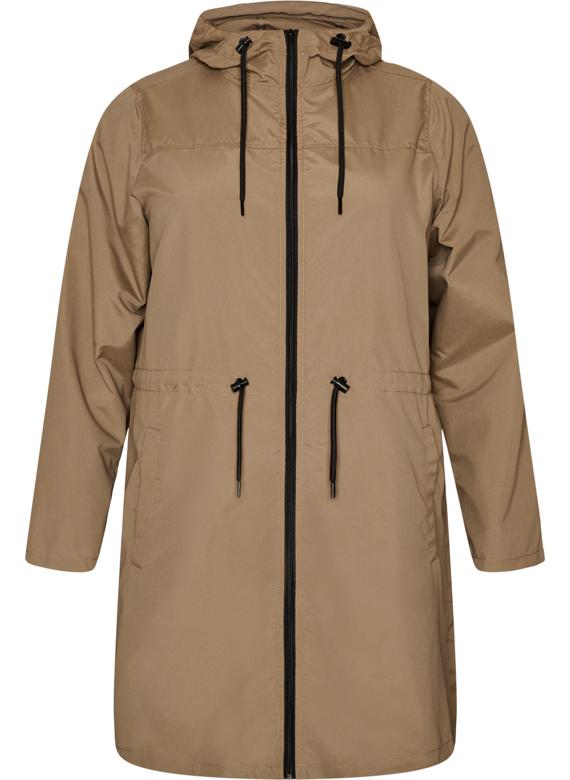 FLASH - L&auml;ttviktig parkas med huva