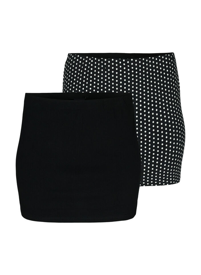 2-pack toppförlängare, Black/Black Dot, Packshot image number 0