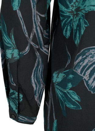 FLASH - Långärmad blus med tryck, Black Scarab Flower, Packshot image number 3