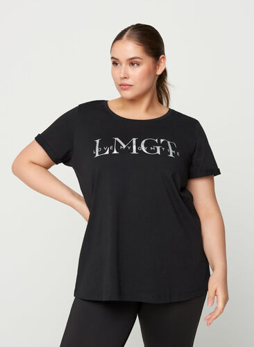 Tränings t-shirt med print, Black LMGT, Model image number 0