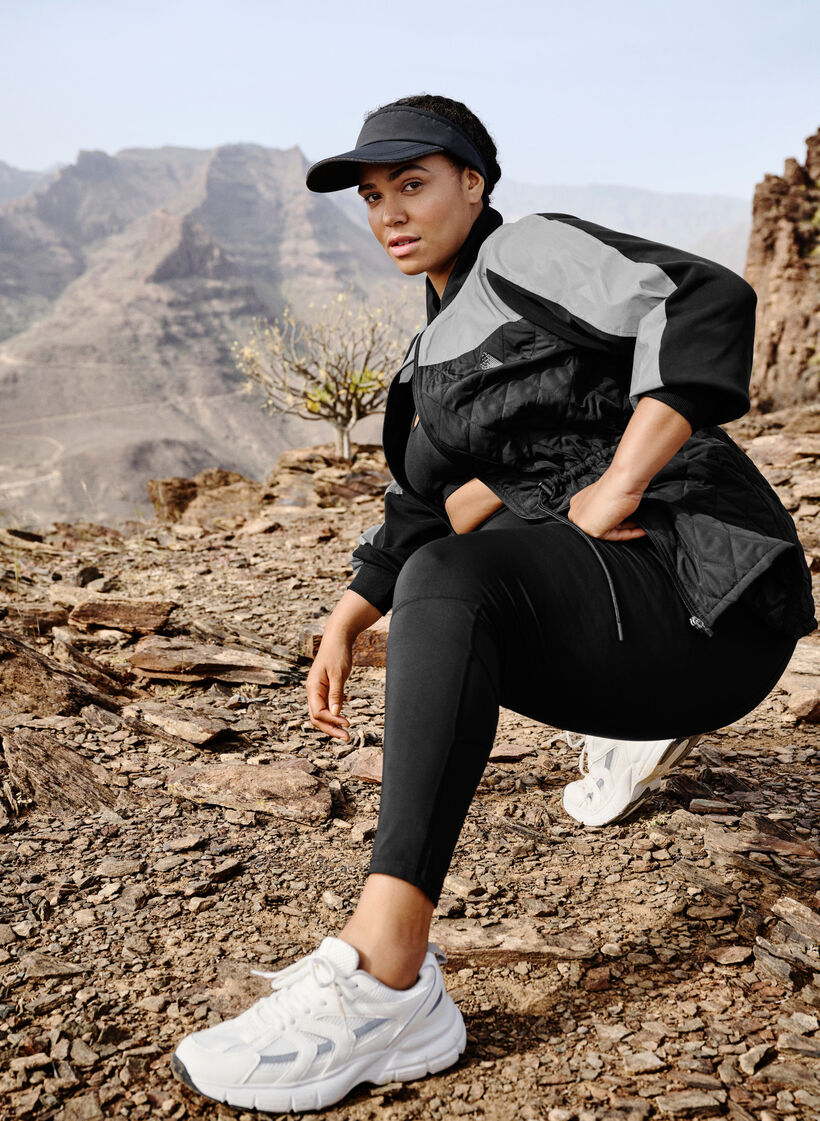 Reflekterande sportjacka med justerbar midja, Black w. Reflex, Image image number 0