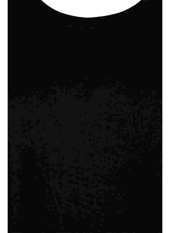 Långärmad klänning med pärldetaljer, Black, Packshot image number 2