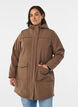 Vattenavvisande softshelljacka med quiltat foder, Brun, Model image number 0