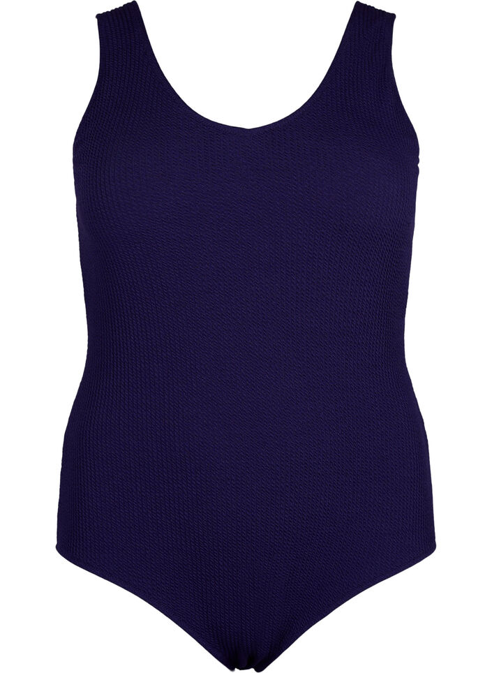 Baddräkt med korsdetalj på ryggen, Astral Aura, Packshot image number 0