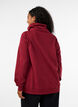 Sweatshirt med h&ouml;g krage och fickor, R&ouml;d, Model image number 2