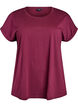 Kort&auml;rmad t-shirt i bomullsmix, R&ouml;d, Packshot image number 0