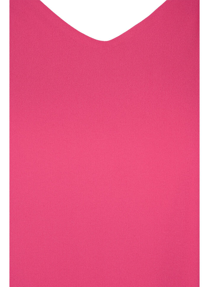 Blus med korta &auml;rmar, Magenta, Packshot image number 2