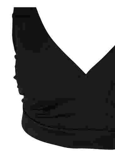 Bikinitopp med v-ringning, Black, Packshot image number 2