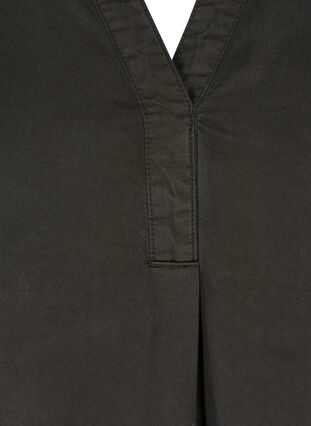 Kortärmad klänning i lyocell, Black, Packshot image number 2