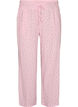 Pyjamabyxor i ekologisk bomull med h&aring;lbrodyr, Rosa, Packshot image number 0