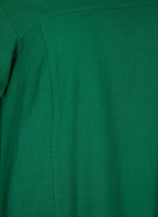 Kortärmad klänning i bomull, Verdant Green, Packshot image number 2