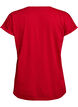 Kort&auml;rmad t-shirt i bomullsblandning, R&ouml;d, Packshot image number 1