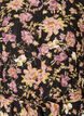 Midikl&auml;nning med blomm&ouml;nster och avtagbart knytsk&auml;rp, Svart, Packshot image number 2