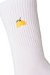 Strumpor i bomull med m&ouml;nster, Vit, Packshot image number 2