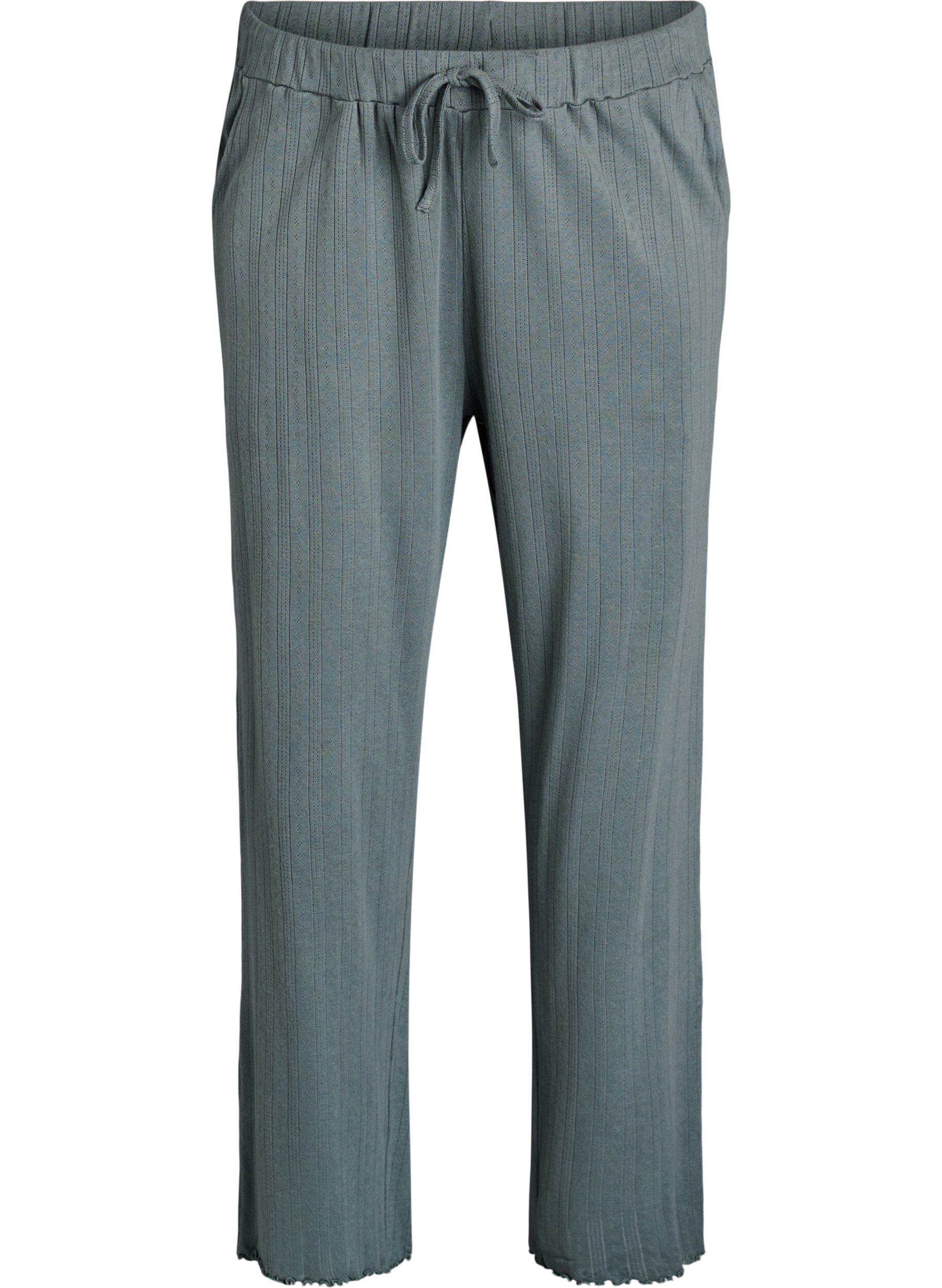 Zizzi Nattbyxor i bomull, Gr&ouml;n, Packshot image number 0