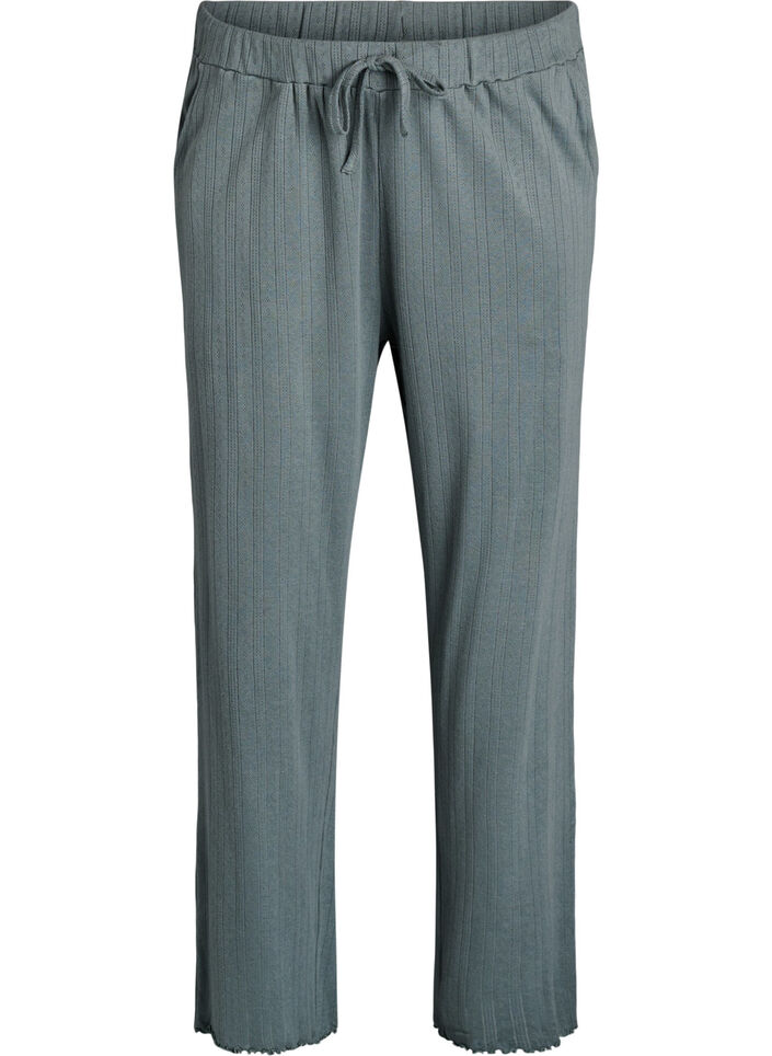 Nattbyxor i bomull, Grön, Packshot image number 0