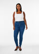 Jeggings i bomullsmix, Blue denim, Model image number 0