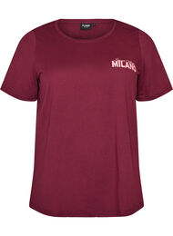 T-shirt med tryck, R&ouml;d