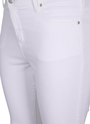 Super slim Amy jeans med hög midja, White, Packshot image number 2